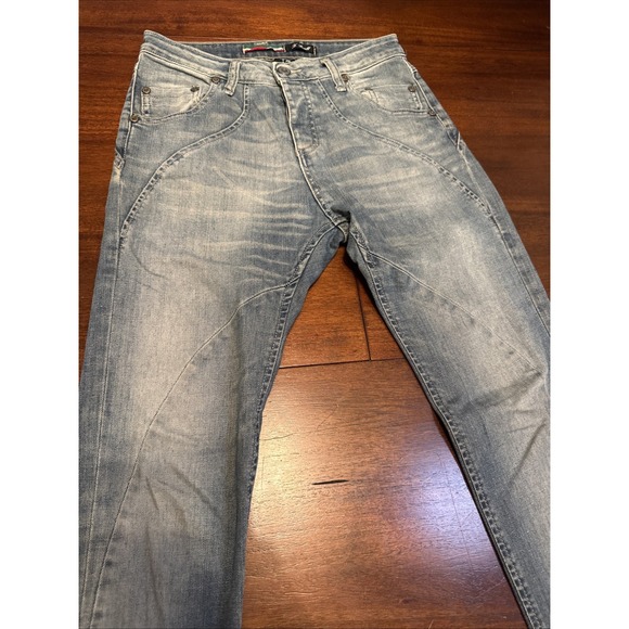 PLEASE Italy Women's Light Wash Skinny Slim Jeans Stretch Denim – XS Button Fly - Picture 2 of 10